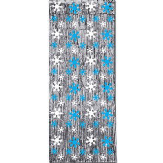 Snowflake Shimmer Curtain - 2.44m