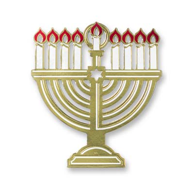 Foil Menorah Silhouette - 38.1cm