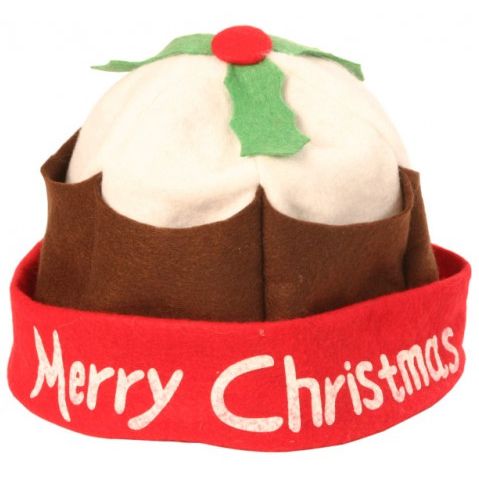 Merry Christmas Pudding Hat
