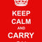 Keep Calm And Carry On Poster - A3