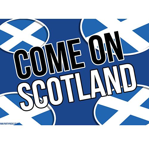 Come On Scotland Rugby Poster - A3