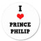 I Love Prince Philip Badge 58mm
