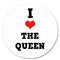 I Love The Queen Badge 58mm - Pinned Back - Each