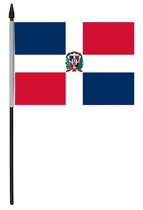 Dominican Republic Cloth Table Flag - 4" x 6"