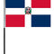 Dominican Republic Cloth Table Flag - 4