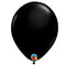 Onyx Black Plain Colour Mini Latex Balloons - 5