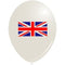 British Union Jack Flag Latex Balloons- Pack of 10 - 10