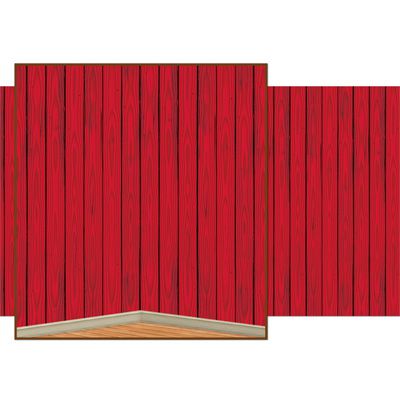 Red Barn Siding Backdrop - 9.14m