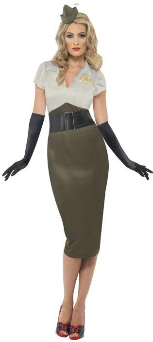 WWII Army Pin Up Spice Darling Costume