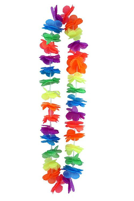 Multi-Colour Petals Rainbow Floral Lei - 1.02m