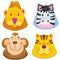 Jungle Safari Party Shaped Hats - Pack of 8