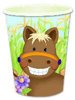 Farmyard Party Cups - Assorted - Pack of 8