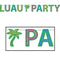 Glittered Luau Party Streamer - 21.6cm