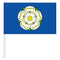 Yorkshire Rose Small Cloth Hand Flag - 9