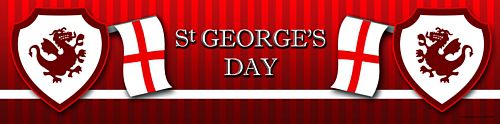 Red St. George's Day Banner