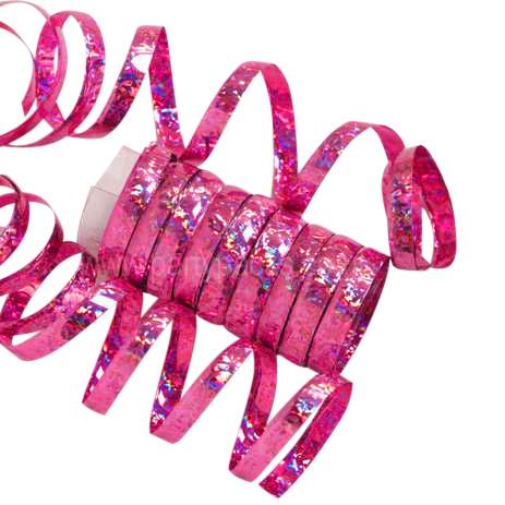 Holographic Streamers Pink - 3.8m - Pack of 10