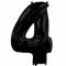 Black Number 4 Foil Balloon - 35