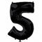 Black Number 5 Foil Balloon - 35