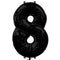 Black Number 8 Foil Balloon - 35