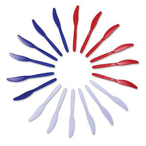 Red, White & Blue Knives - Pack of 18