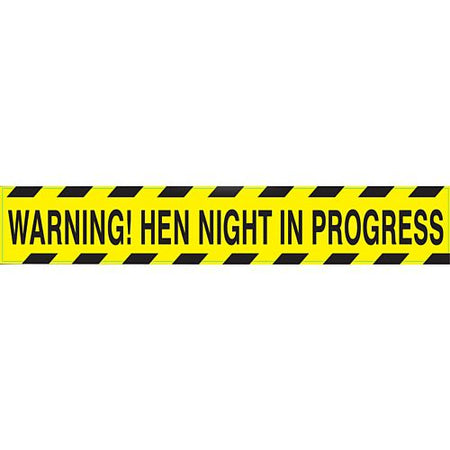Hen Night Warning Party Tape - 13m