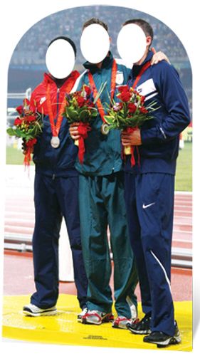 Olympic Medal Winners Photo Stand-In - 1.76m