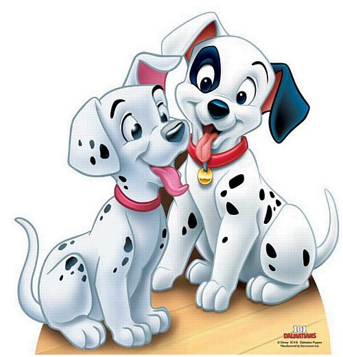 101 Dalmatians Puppies Cardboard Cutout - 58cm