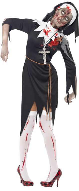 Zombie Nun Costume - Small