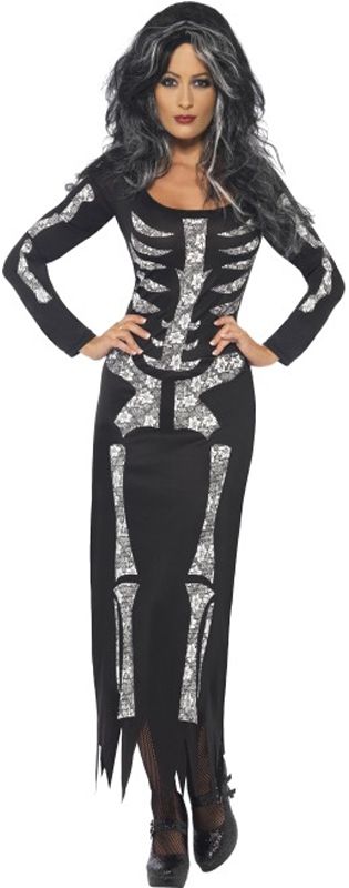 Skeleton Tube Dress Costume