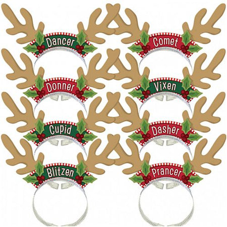 Santa's Reindeer Pack - 20.3cm - Pack of 8