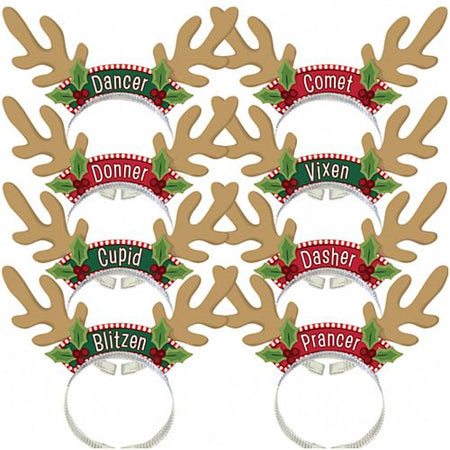 Santa's Reindeer Pack - 20.3cm - Pack of 8