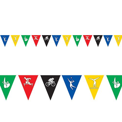 Summer Olympic Games Pennant Bunting - All-Weather - 3.66m