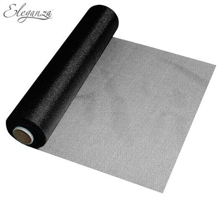 Eleganza Sheer Roll - Black - 25m