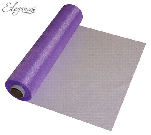 Eleganza Sheer Roll - Purple - 25m