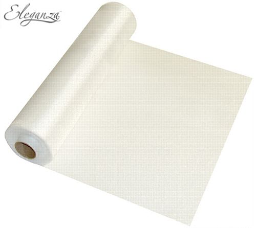 Eleganza Sheer Roll - White - 25m