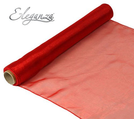 Eleganza Woven Edge Roll - Red - 9m