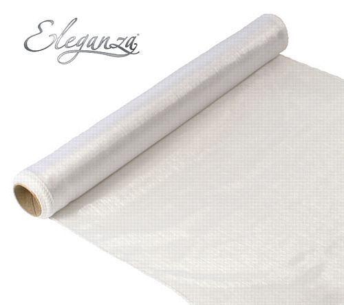 Eleganza Woven Edge Roll - White - 9m