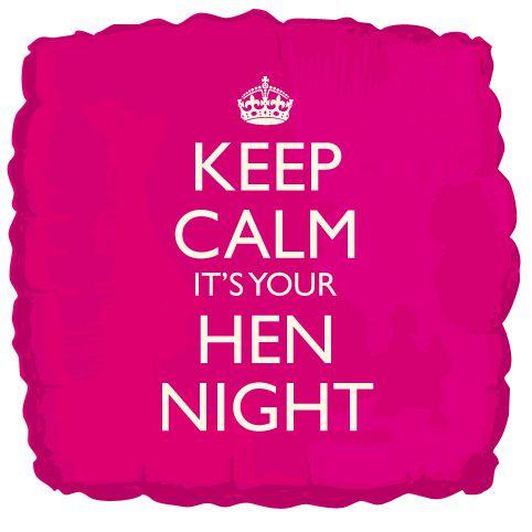 Keep Calm it's Your Hen Night Foil Balloon - 45.7cm