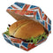 Union Jack Clamshell Burger Food Box - 10.8cm - Each