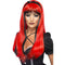 Bewitching Wig, Red Over Black