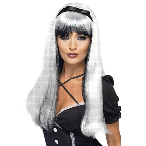 Bewitching Wig, Silver And Black