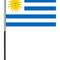 Uruguay Cloth Table Flag - 4