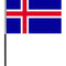 Iceland Cloth Table Flag - 4