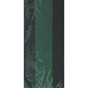 Dark Green Plastic Cello Bags - 28cm - Pack of 30