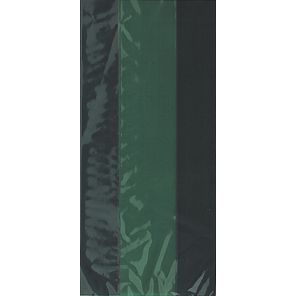 Dark Green Plastic Cello Bags - 28cm - Pack of 30