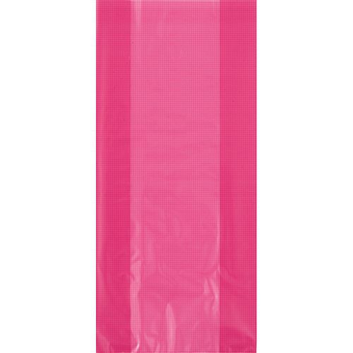 Hot Pink Plastic Cello Bags - 28cm - Pack of 30