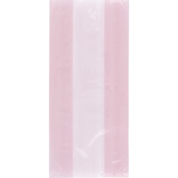 Pastel Pink Plastic Cello Bags - 28cm - Pack of 30