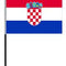Croatia Cloth Table Flag - 4