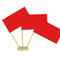 Red Paper Table Flags 15cm on 30cm Pole