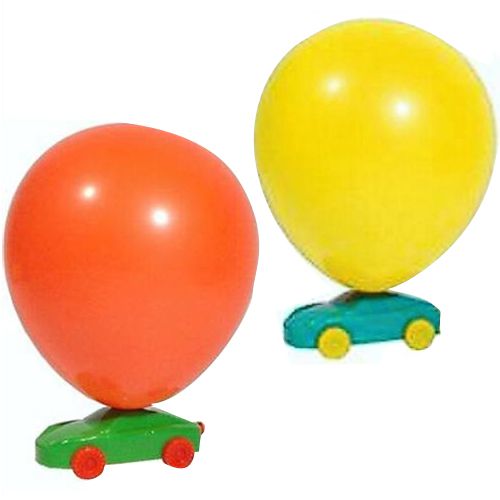 Balloon Racer Car - Assorted Colours - Each